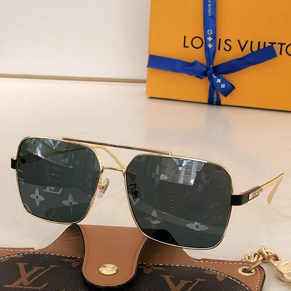 Louis Vuitton flower round sunglasses LV link cat eye sunglasses 992567