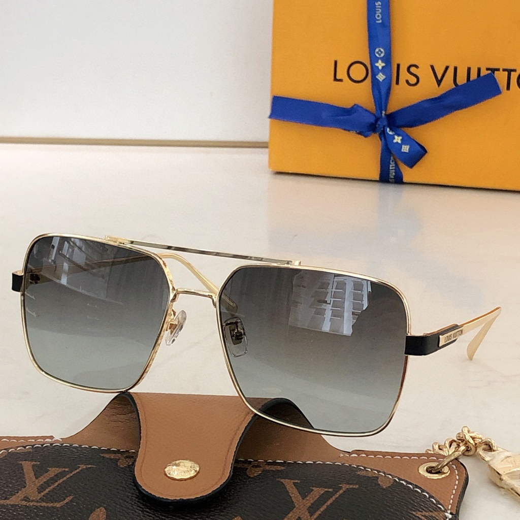 Louis Vuitton flower round sunglasses LV link cat eye sunglasses 992568