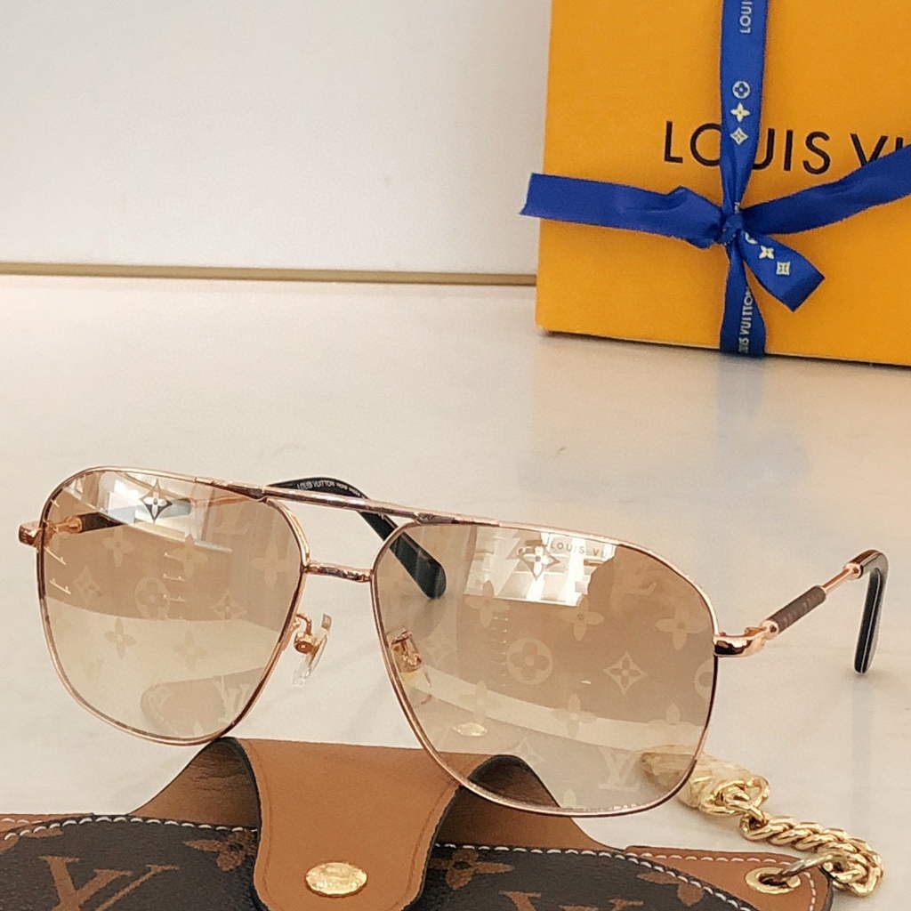 Louis Vuitton flower round sunglasses LV link cat eye sunglasses 992569