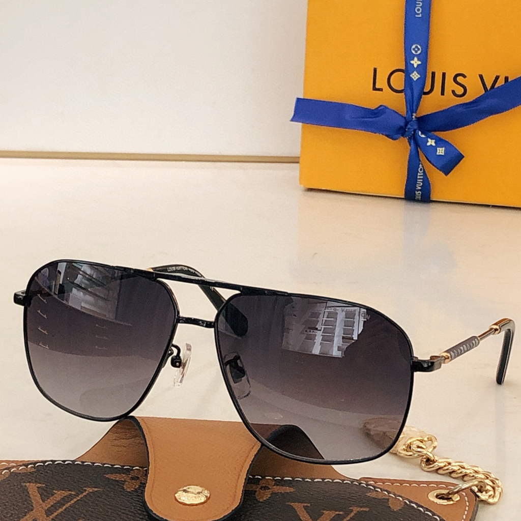 Louis Vuitton flower round sunglasses LV link cat eye sunglasses 992573