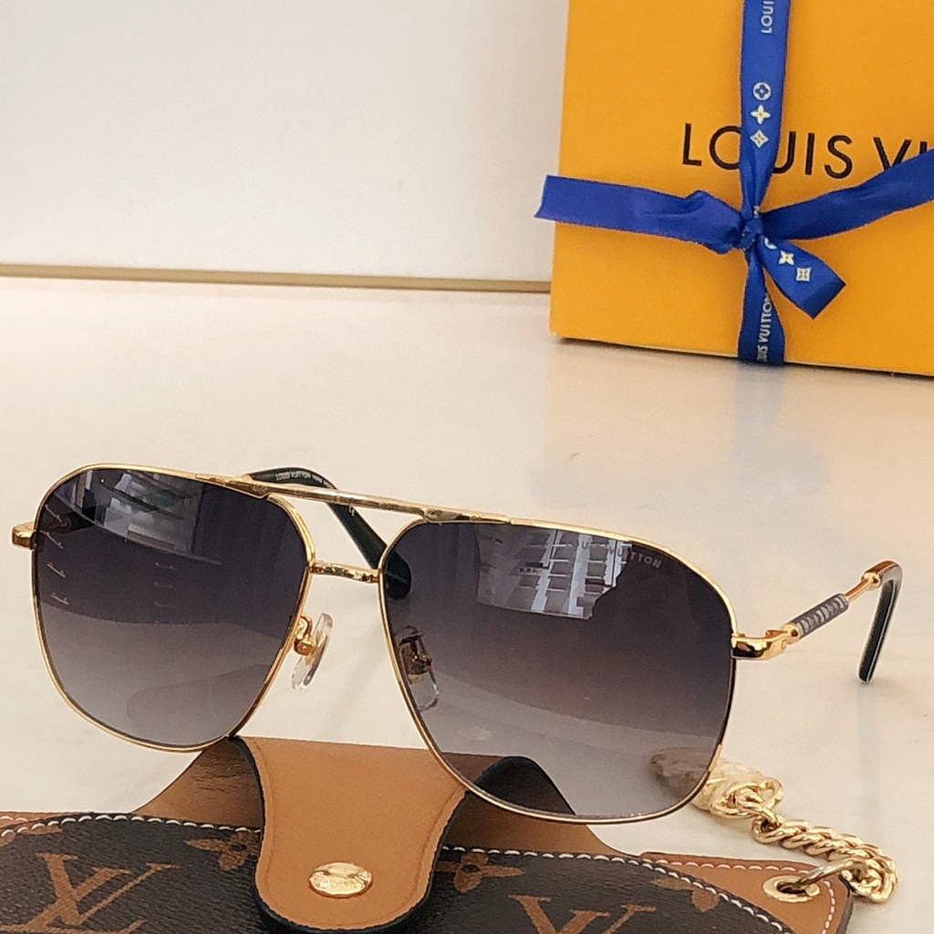 Louis Vuitton flower round sunglasses LV link cat eye sunglasses 992574