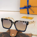 Louis Vuitton flower round sunglasses LV link cat eye sunglasses 992578