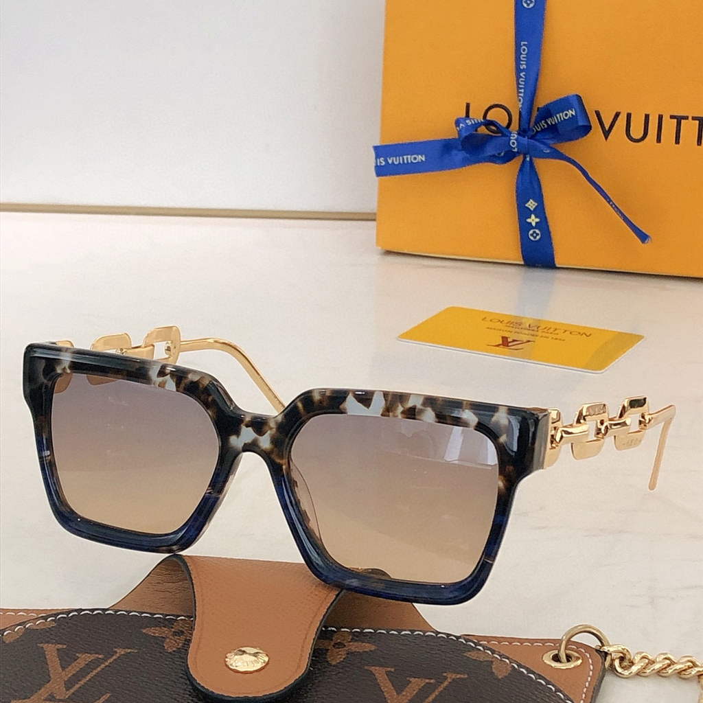Louis Vuitton flower round sunglasses LV link cat eye sunglasses 992578