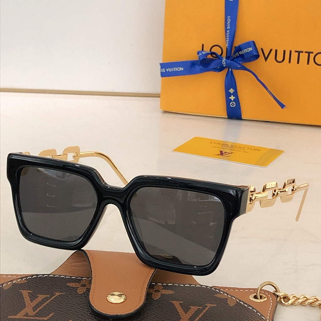 Louis Vuitton flower round sunglasses LV link cat eye sunglasses 992581