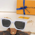 Louis Vuitton flower round sunglasses LV link cat eye sunglasses 992582
