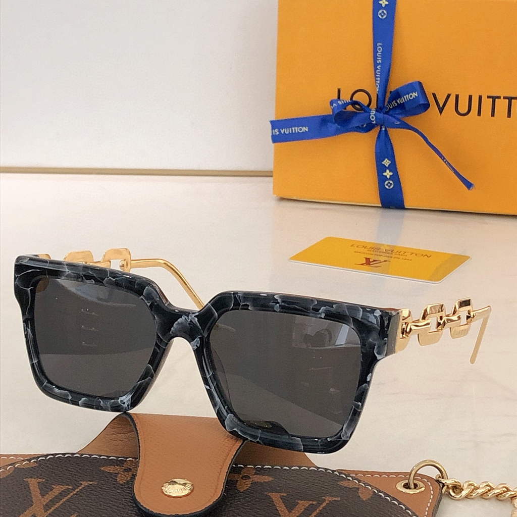 Louis Vuitton flower round sunglasses LV link cat eye sunglasses 992583