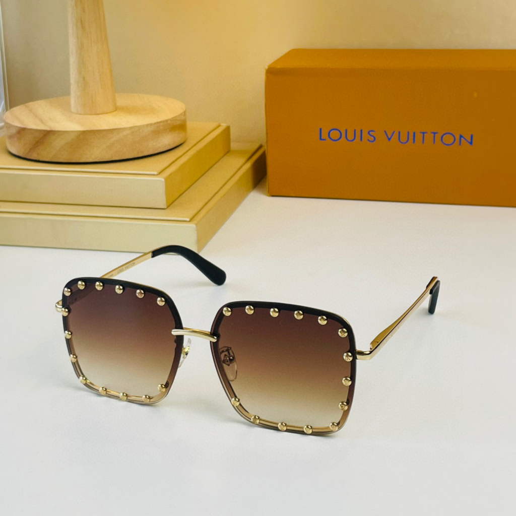 Louis Vuitton flower round sunglasses LV link cat eye sunglasses 992585
