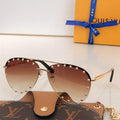 Louis Vuitton flower round sunglasses LV link cat eye sunglasses 992594