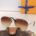 Louis Vuitton flower round sunglasses LV link cat eye sunglasses 992596
