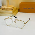 Louis Vuitton flower round sunglasses LV link cat eye sunglasses 992597