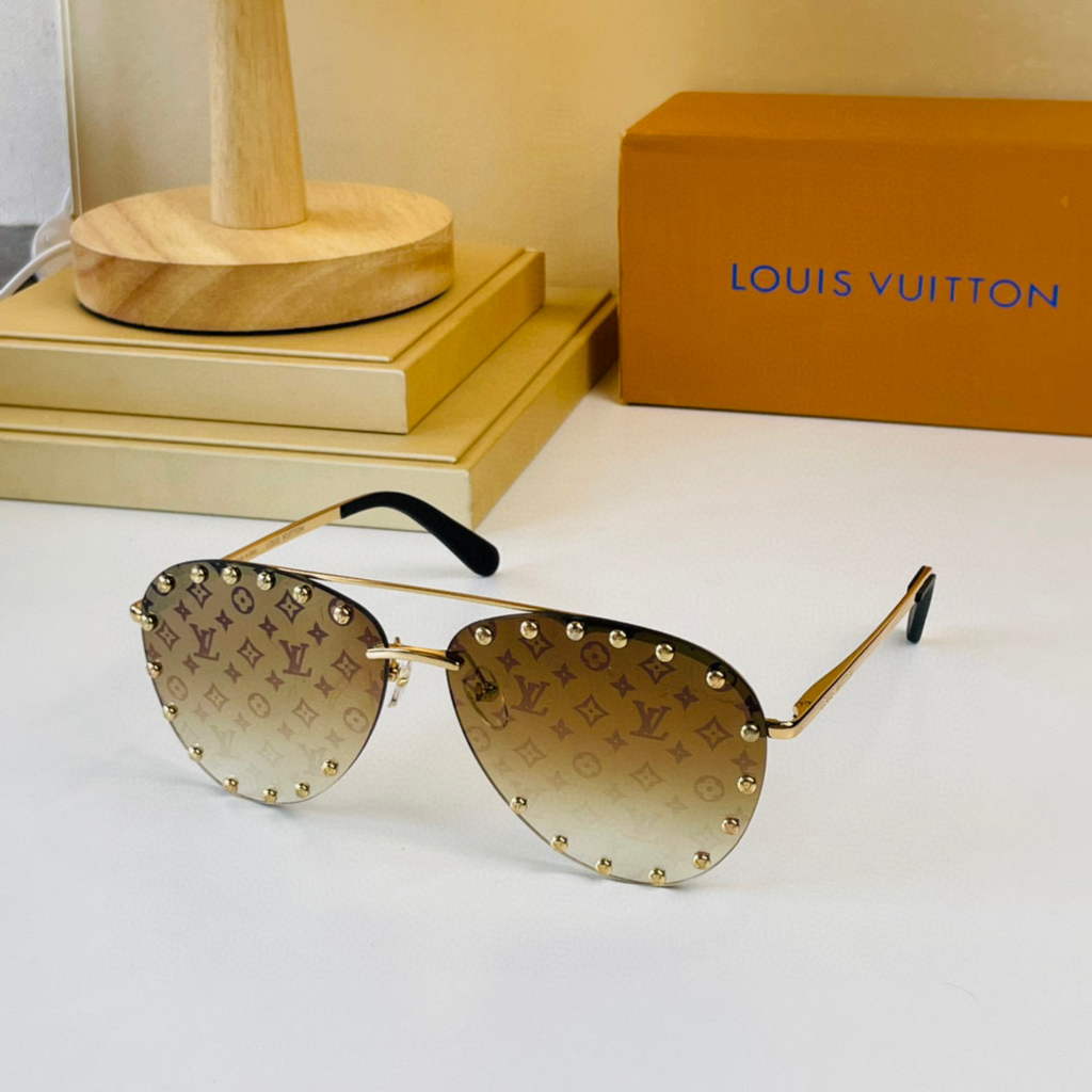 Louis Vuitton flower round sunglasses LV link cat eye sunglasses 992601