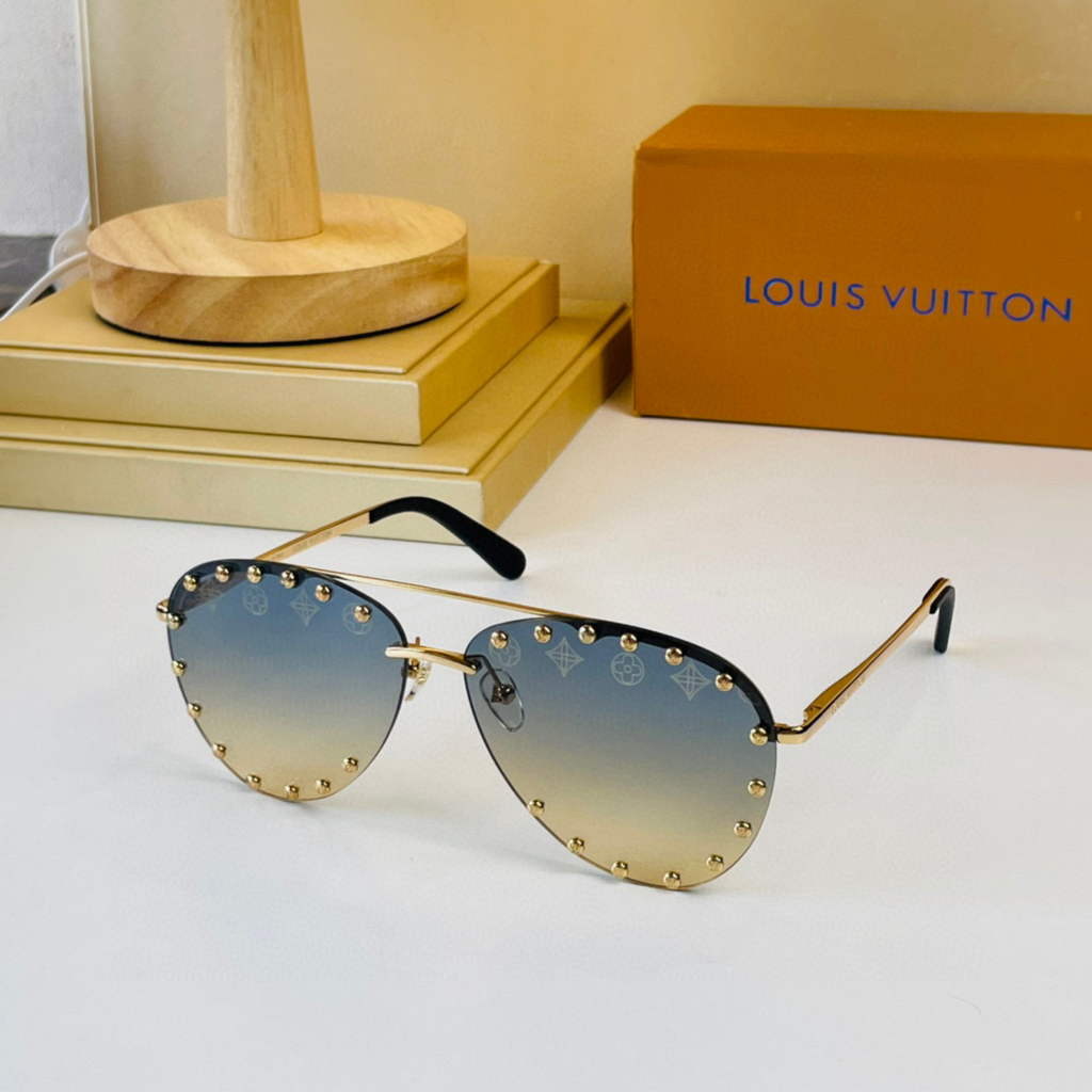 Louis Vuitton flower round sunglasses LV link cat eye sunglasses 992602