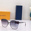 Louis Vuitton flower round sunglasses LV link cat eye sunglasses 992604