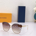 Louis Vuitton flower round sunglasses LV link cat eye sunglasses 992606