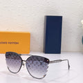 Louis Vuitton flower round sunglasses LV link cat eye sunglasses 992608