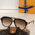 Louis Vuitton flower round sunglasses LV link cat eye sunglasses 992609