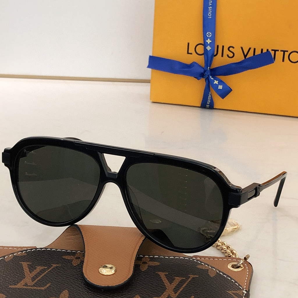 Louis Vuitton flower round sunglasses LV link cat eye sunglasses 992612