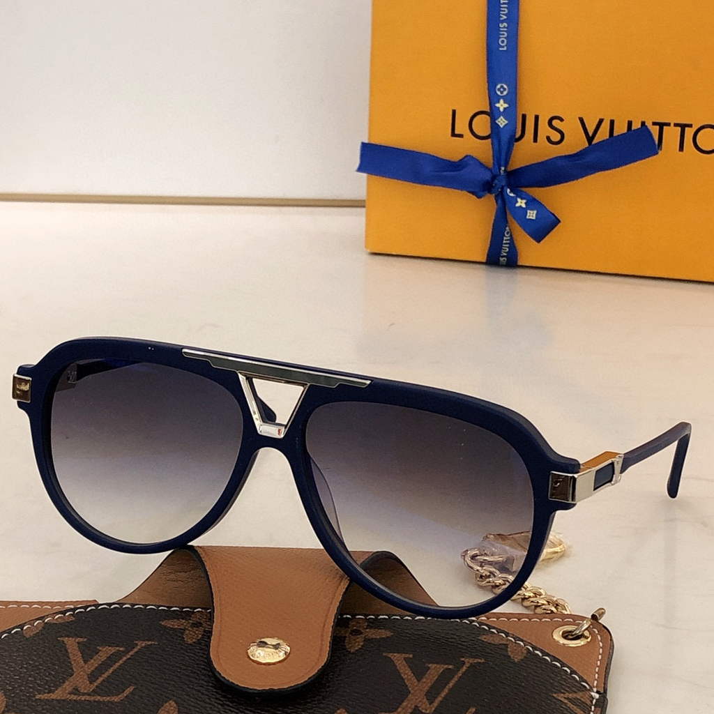 Louis Vuitton flower round sunglasses LV link cat eye sunglasses 992614