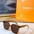 Louis Vuitton flower round sunglasses LV link cat eye sunglasses 992617 - Default Title - View 1