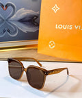 Louis Vuitton flower round sunglasses LV link cat eye sunglasses 992617