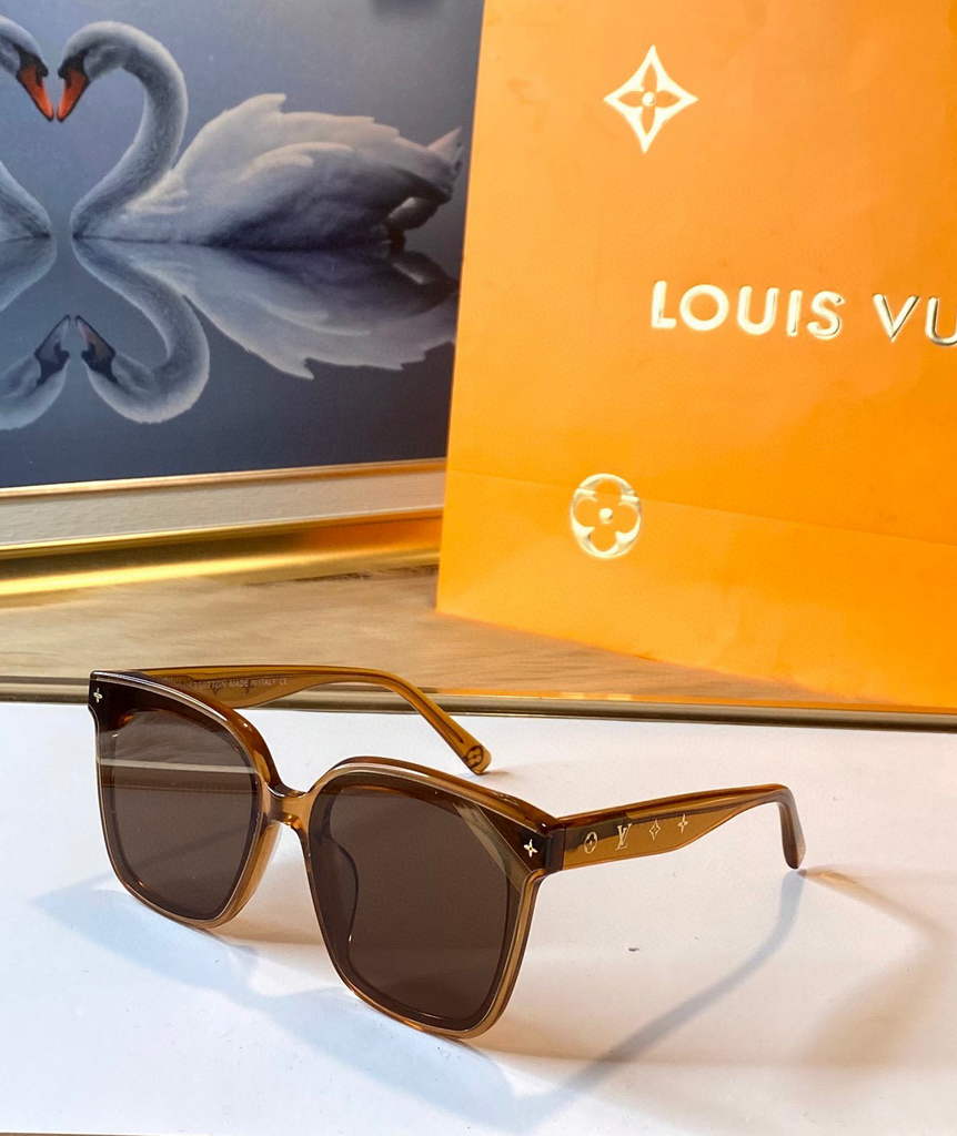 Louis Vuitton flower round sunglasses LV link cat eye sunglasses 992617