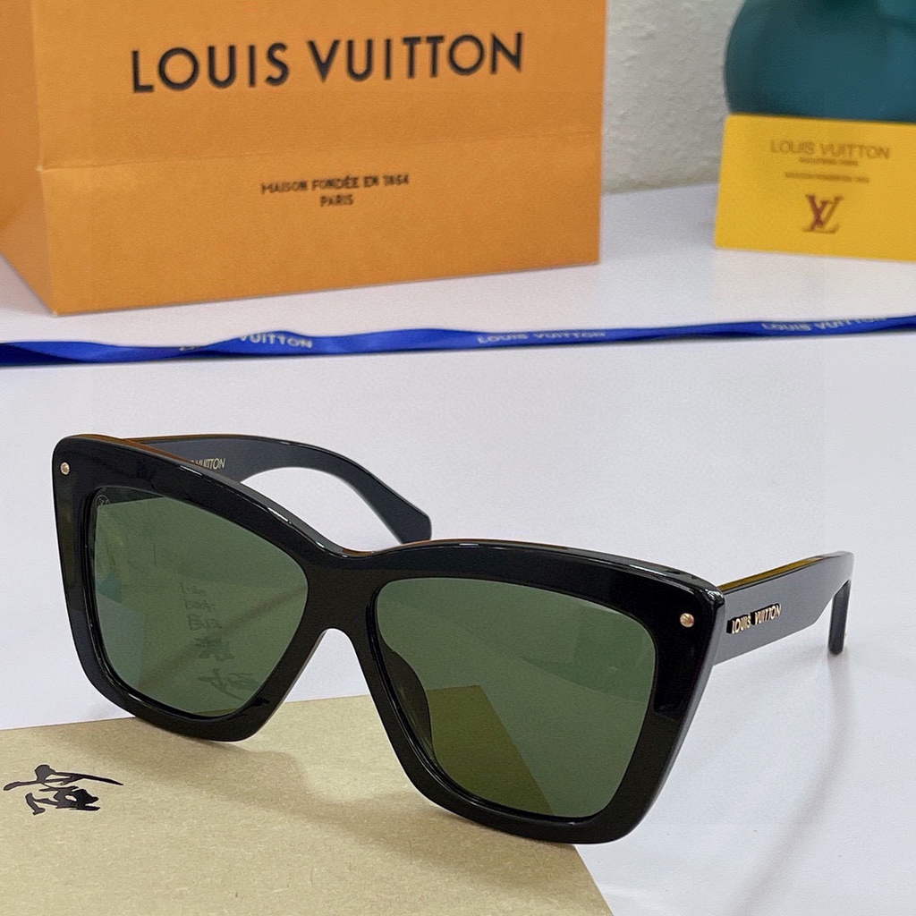 Louis Vuitton flower round sunglasses LV link cat eye sunglasses 992622