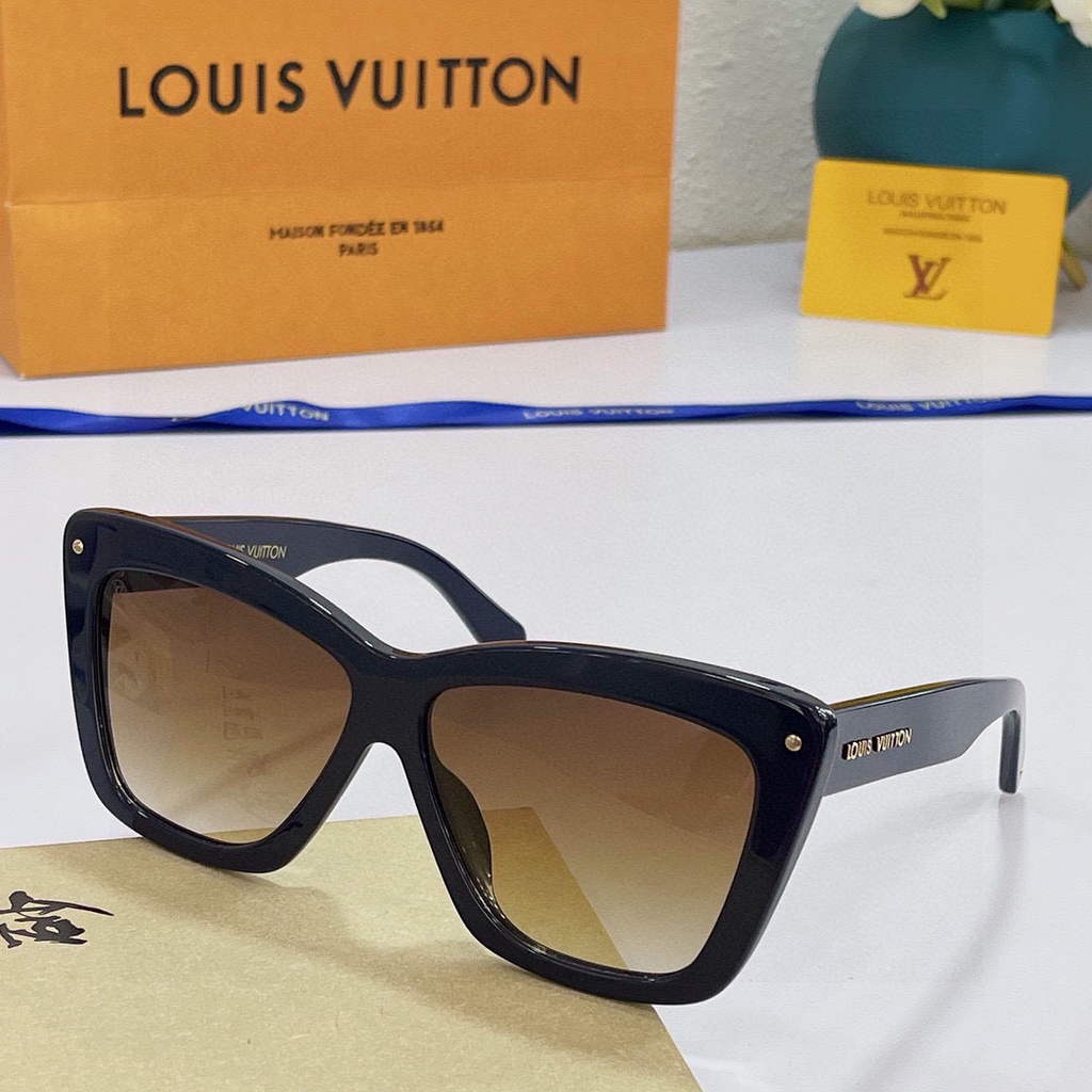 Louis Vuitton flower round sunglasses LV link cat eye sunglasses 992623