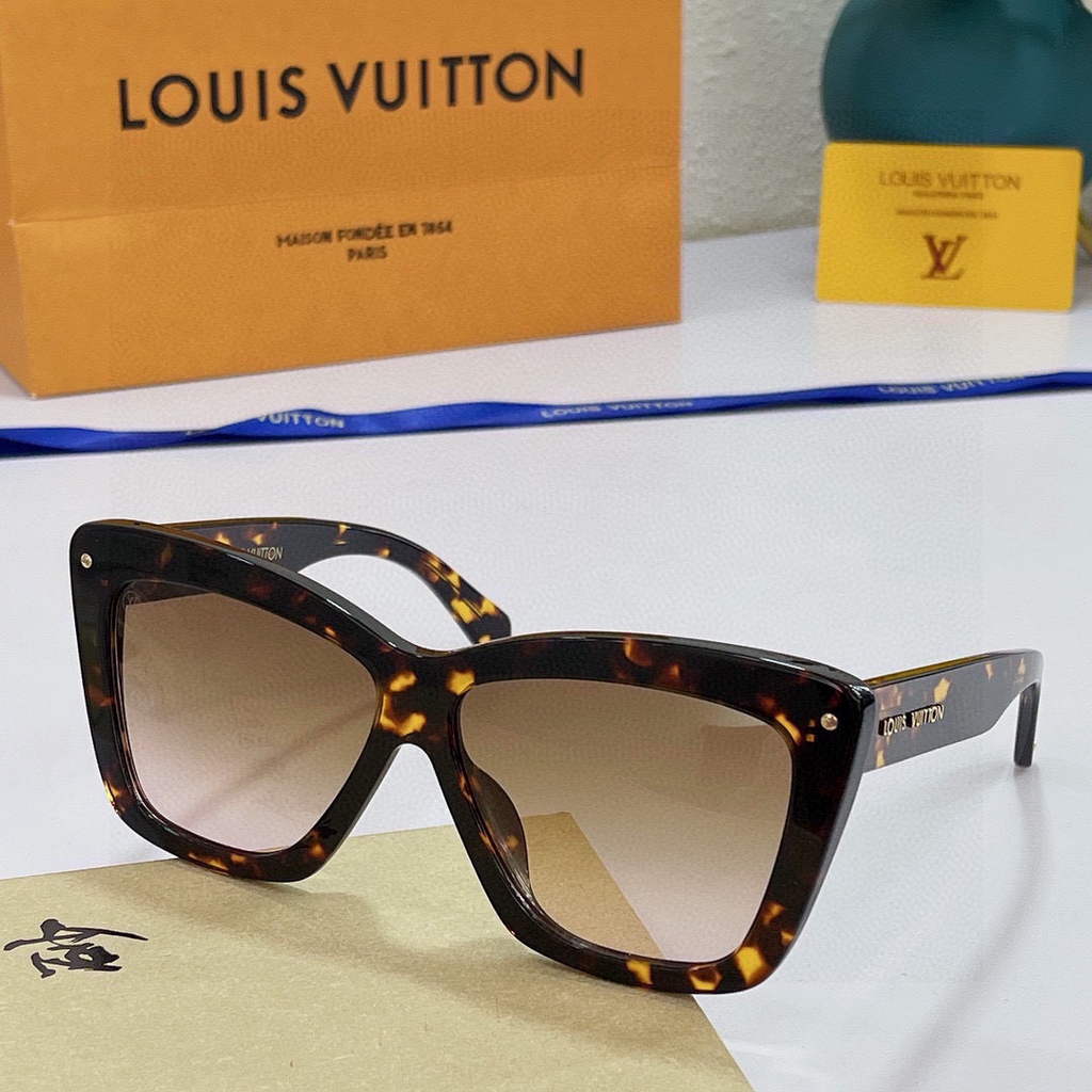 Louis Vuitton flower round sunglasses LV link cat eye sunglasses 992626