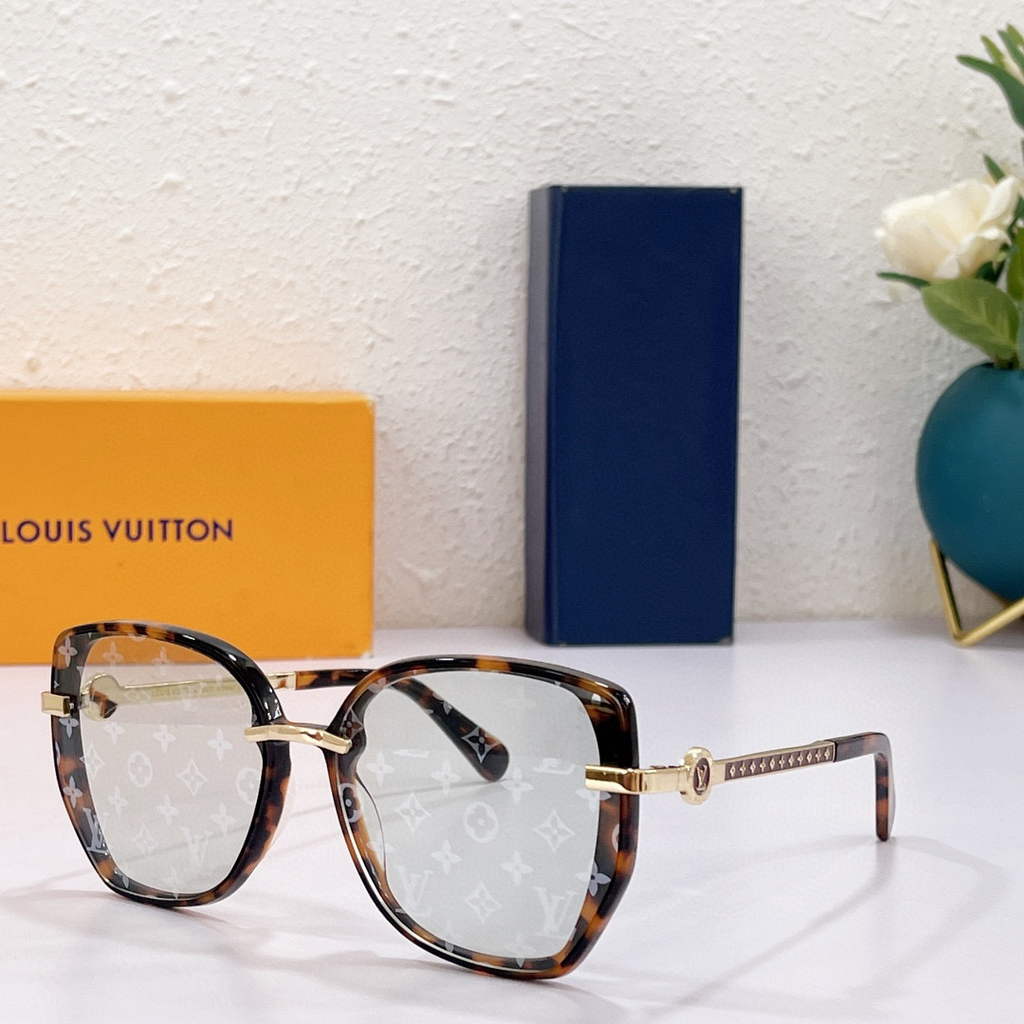 Louis Vuitton flower round sunglasses LV link cat eye sunglasses 992630