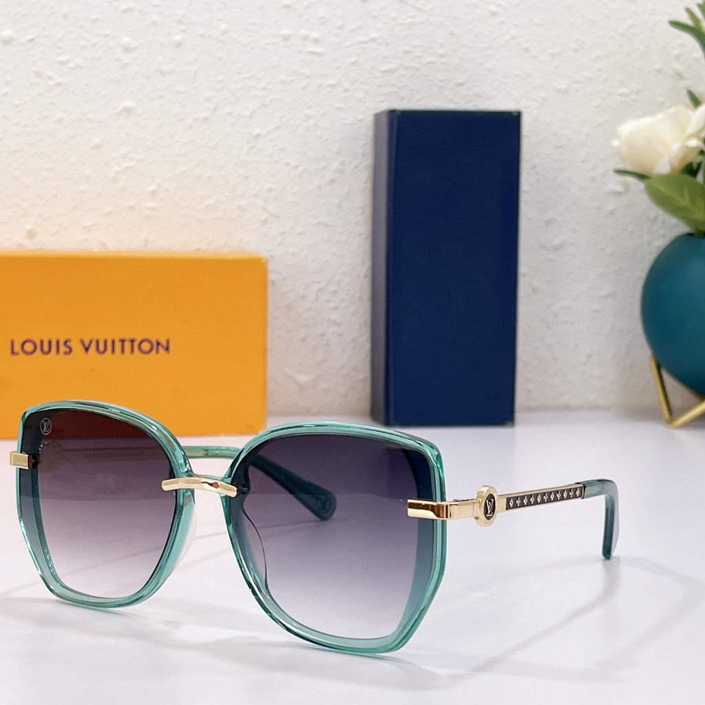 Louis Vuitton flower round sunglasses LV link cat eye sunglasses 992633