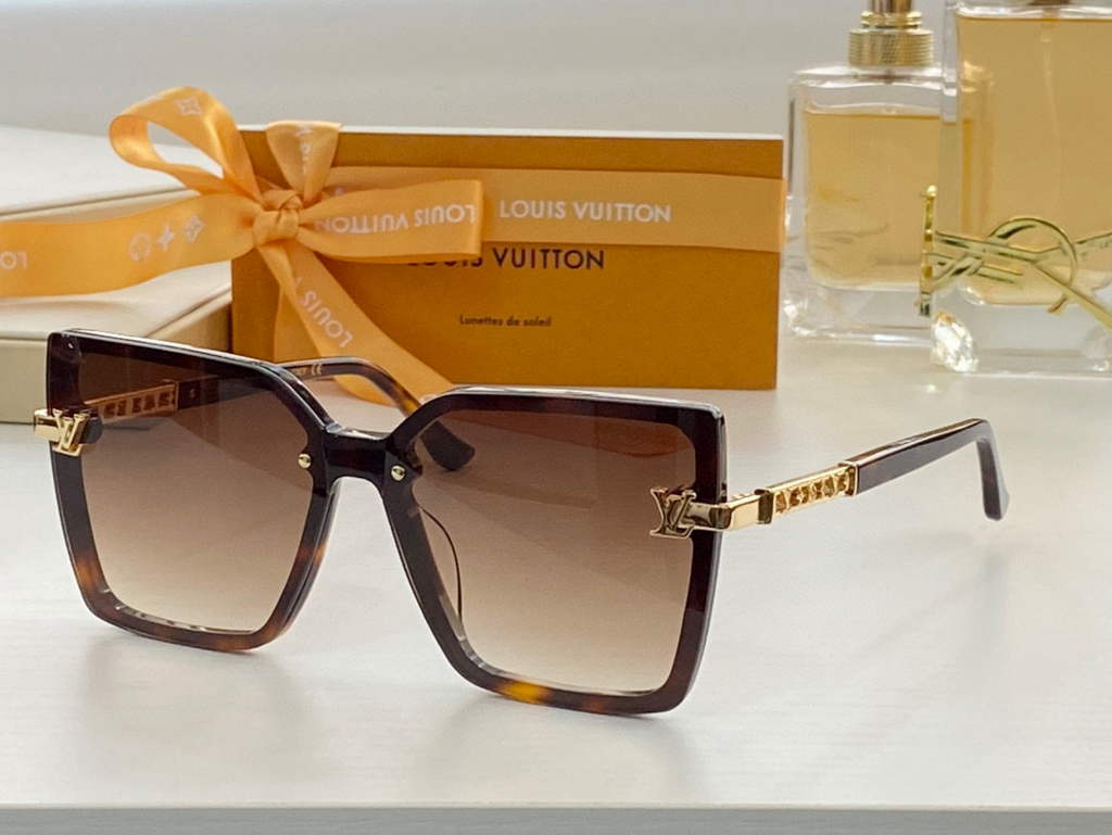Louis Vuitton flower round sunglasses LV link cat eye sunglasses 992636