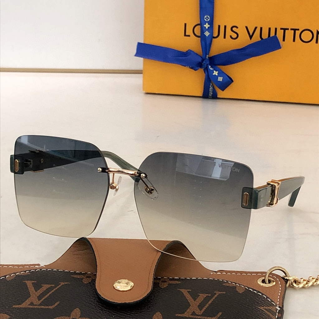 Louis Vuitton flower round sunglasses LV link cat eye sunglasses 992641