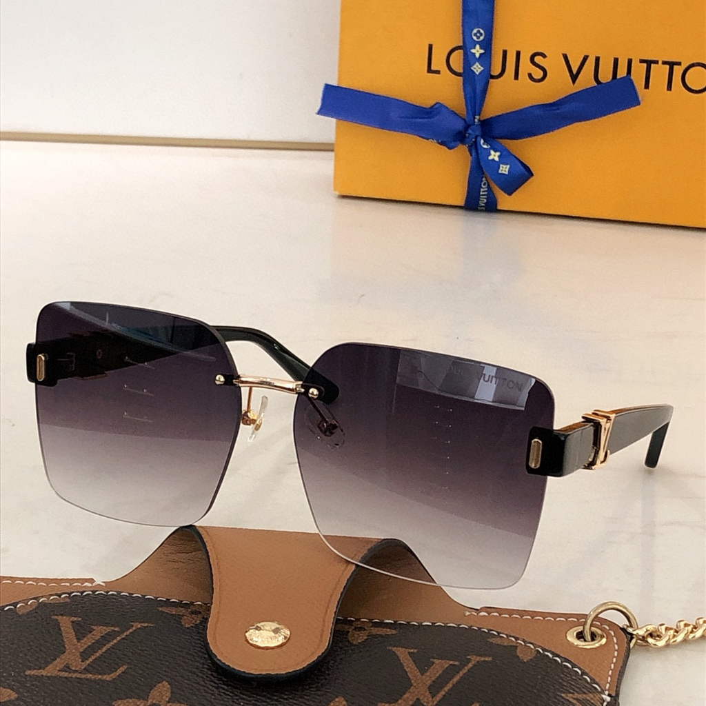 Louis Vuitton flower round sunglasses LV link cat eye sunglasses 992644