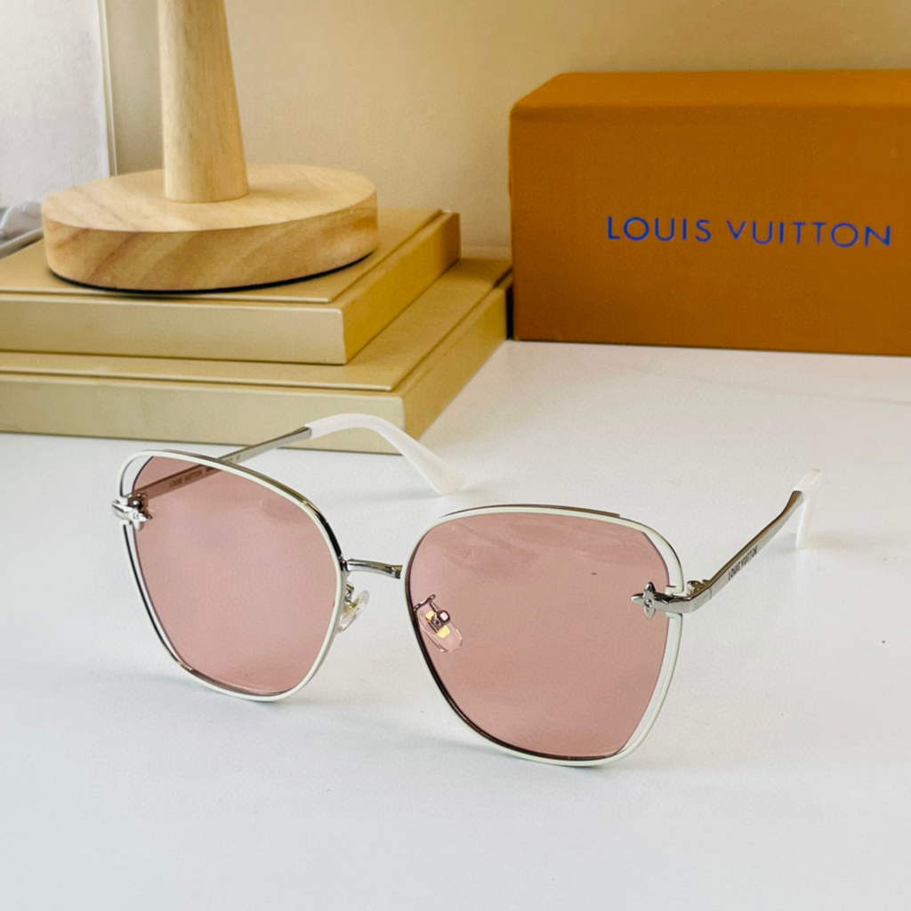 Louis Vuitton flower round sunglasses LV link cat eye sunglasses 992648