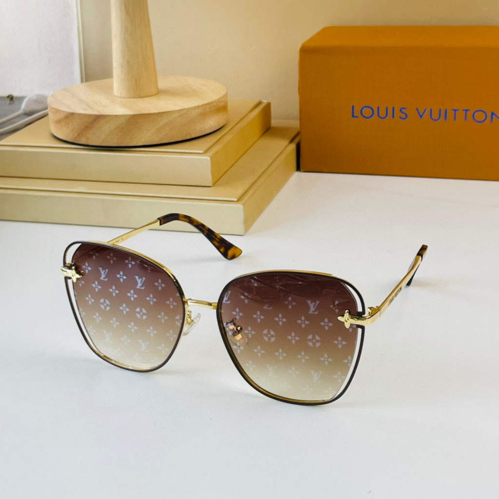 Louis Vuitton flower round sunglasses LV link cat eye sunglasses 992653