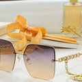 Louis Vuitton flower round sunglasses LV link cat eye sunglasses 992656 - Default Title - View 1
