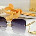 Louis Vuitton flower round sunglasses LV link cat eye sunglasses 992657 - Default Title - View 1