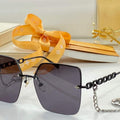 Louis Vuitton flower round sunglasses LV link cat eye sunglasses 992658 - Default Title - View 1