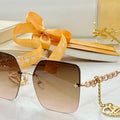 Louis Vuitton flower round sunglasses LV link cat eye sunglasses 992659 - Default Title - View 1