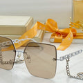 Louis Vuitton flower round sunglasses LV link cat eye sunglasses 992660 - Default Title - View 1
