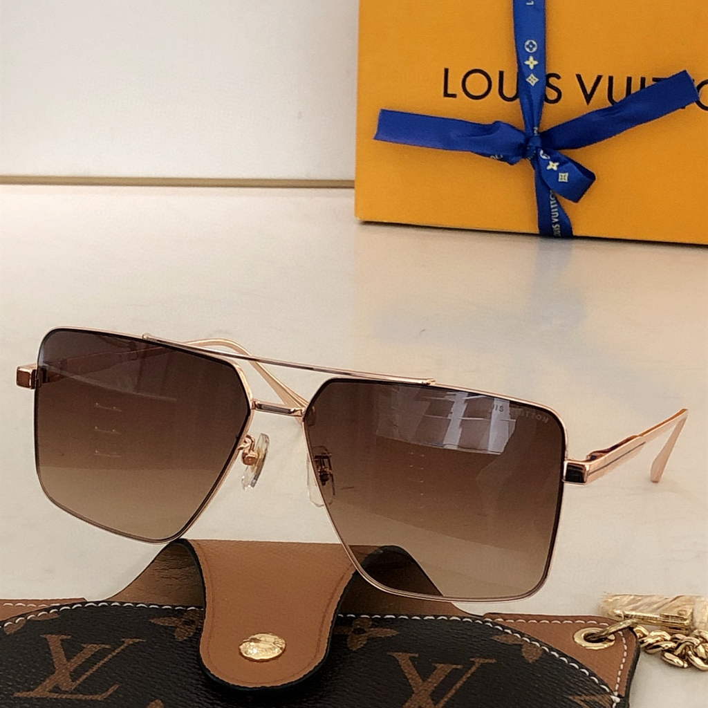 Louis Vuitton flower round sunglasses LV link cat eye sunglasses 992662