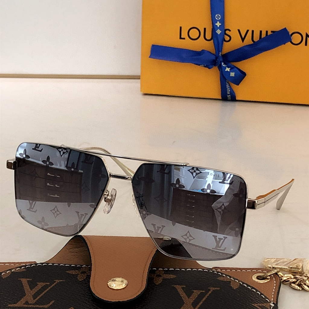 Louis Vuitton flower round sunglasses LV link cat eye sunglasses 992663