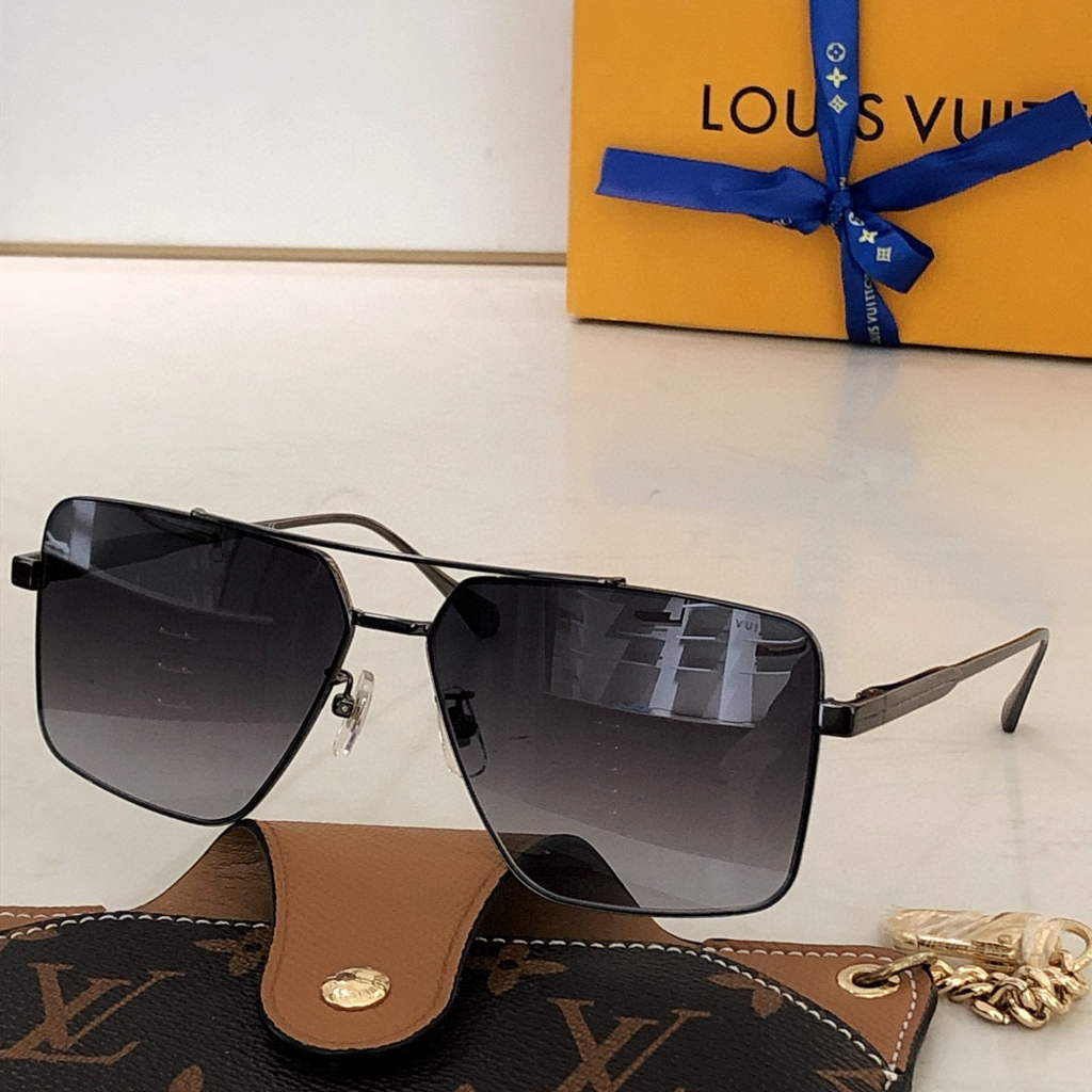Louis Vuitton flower round sunglasses LV link cat eye sunglasses 992666