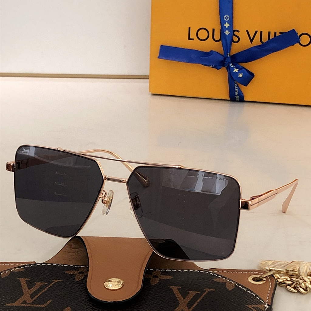 Louis Vuitton flower round sunglasses LV link cat eye sunglasses 992667