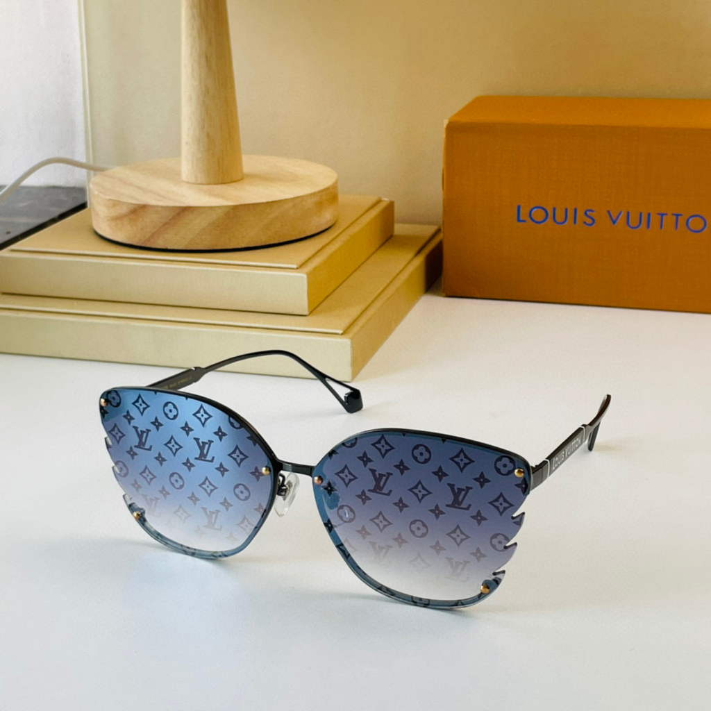 Louis Vuitton flower round sunglasses LV link cat eye sunglasses 992672