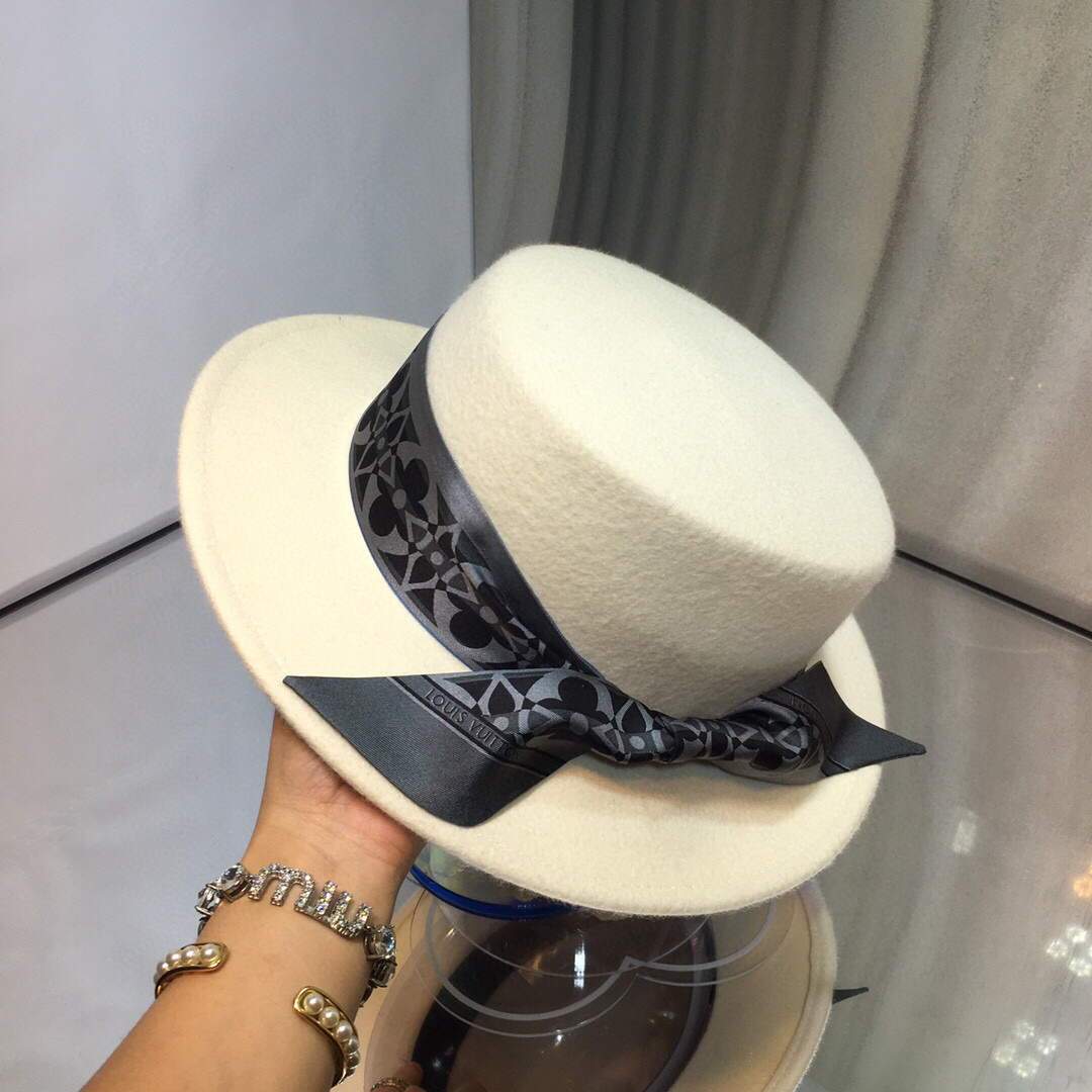 LV L60020 Louis Vuitton Hats Designer LV Cap Sun Hat White