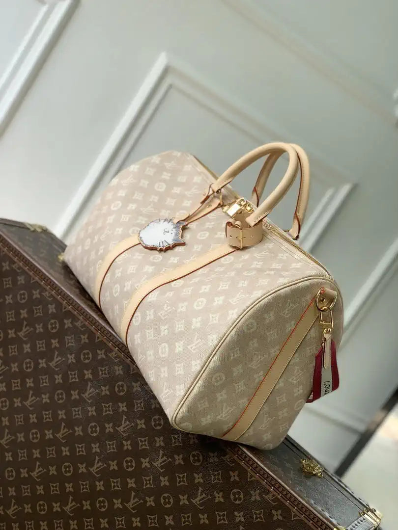 Louis Vuitton Keepall Bandouliere 45 Bag LV M25787 Meowgram coated canvas
