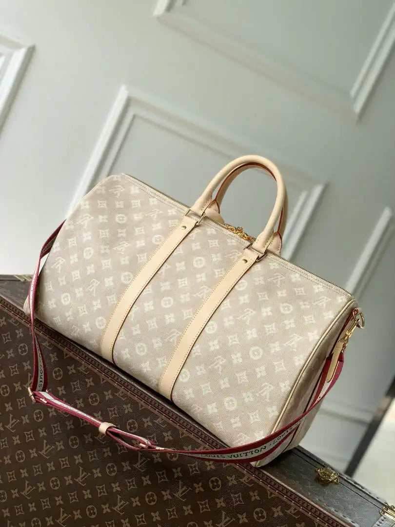 Louis Vuitton Keepall Bandouliere 45 Bag LV M25787 Meowgram coated canvas