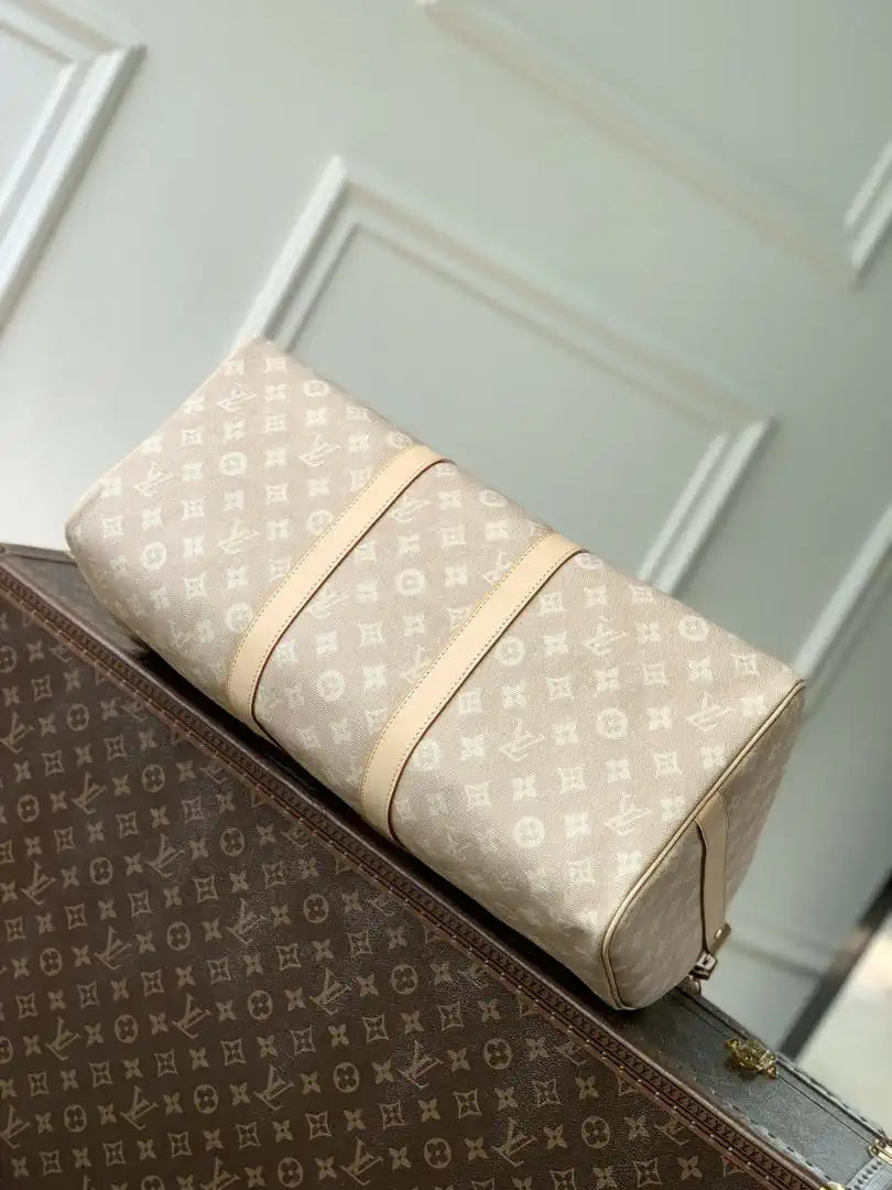 Louis Vuitton Keepall Bandouliere 45 Bag LV M25787 Meowgram coated canvas