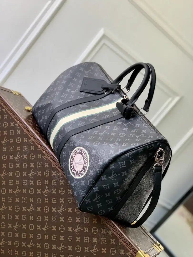 Louis Vuitton Keepall Bandouliere 50 Mon Monogram Bag LV P01950 Monogram Eclipse